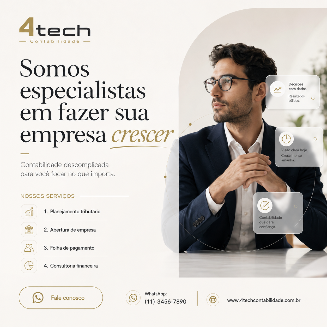 Escritório de contabilidade com Aldina